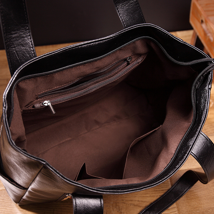 Ladies Designer Handbag Shoulder Tote Zipper PU Leather Satchel Crossbody Bag Newest Bags Women Hand(图5)