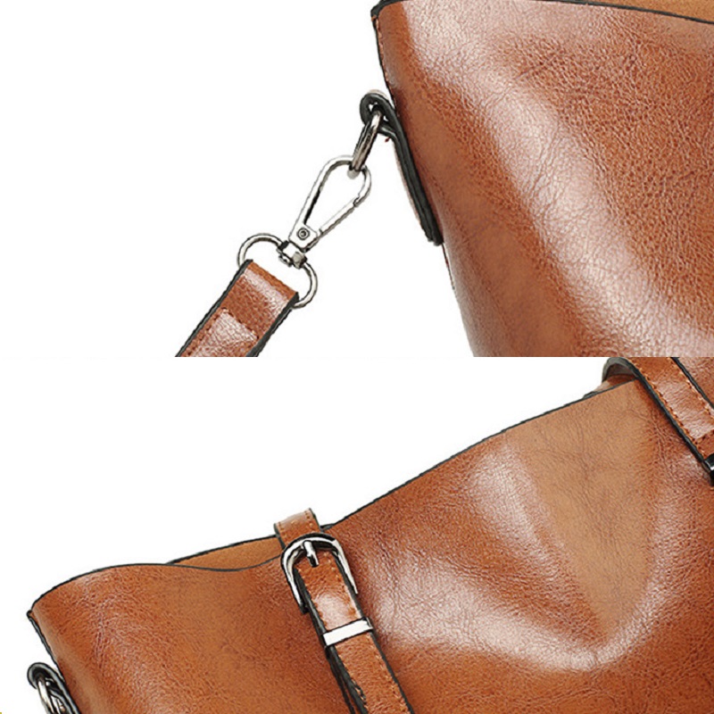 Women Luxury Handbag Soft PU Leather Tote Shoulder Bag Big Capacity Handbag For Lady(图6)