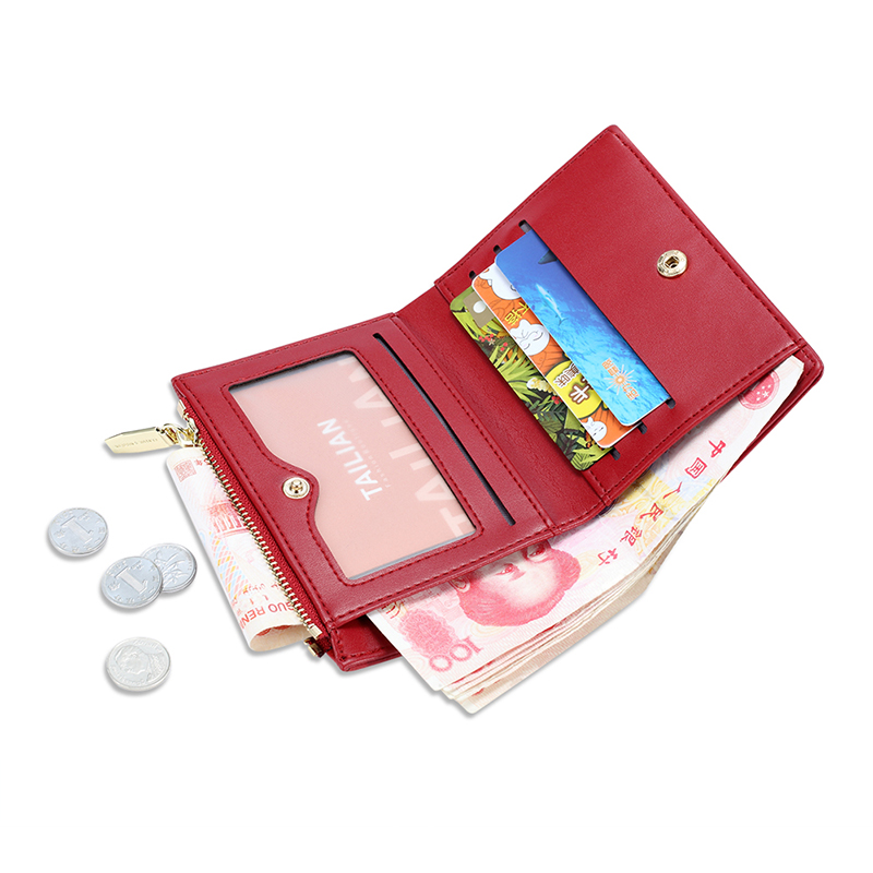 Womens Wallet Female Purses Coin Purse Card Holder Wallets Female Clutch Bag Pu Leather Wallet(图6)