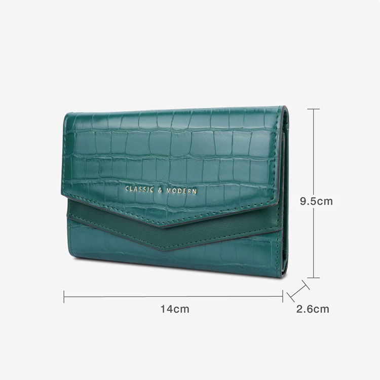 2021 年时尚便携式女士折叠零钱包皮革短钱包手拿包钱包卡包女式手拿包(图6)