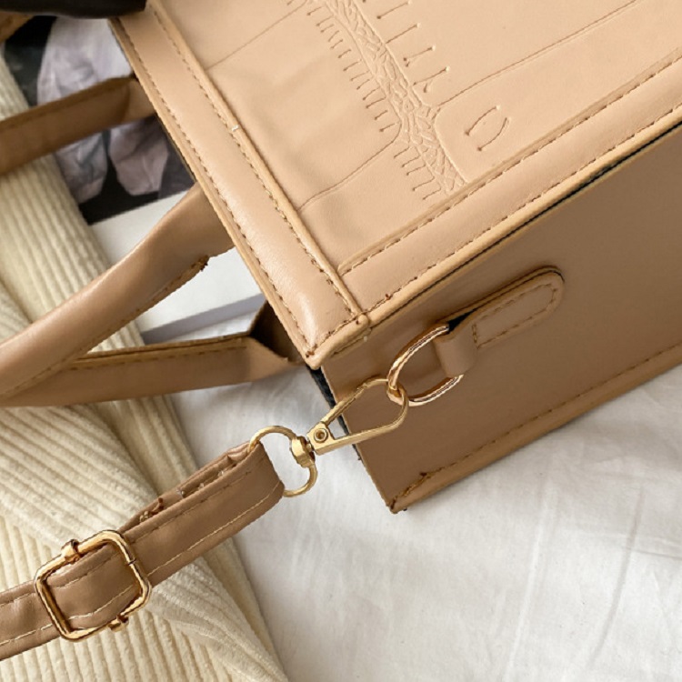 Custom Bag Women 2021 Handbags Solid Leather Tote Bags Fashion Bags Women Crossbody Handbag(图3)