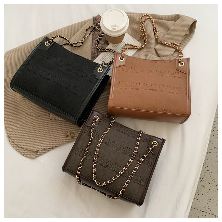 Black Color Good Quality PU Leather Tote Bags Lady Handbag Vintage Custom Ladies Handbag for Women(图1)
