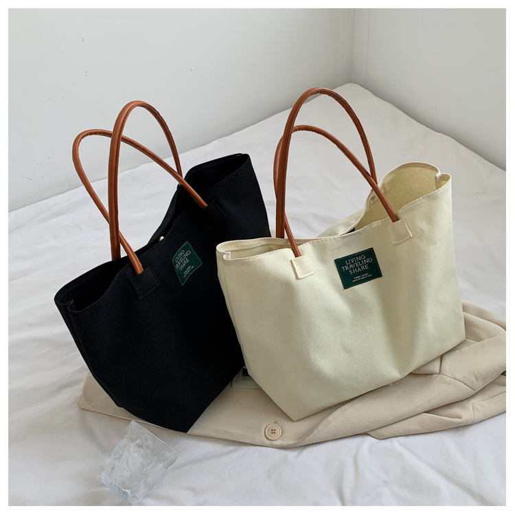 Creative Design Custom Design Cotton Canvas Designer Tote Canvas Bag Tote Shopping Bag(图1)