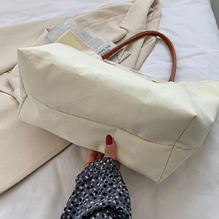 Creative Design Custom Design Cotton Canvas Designer Tote Canvas Bag Tote Shopping Bag(图4)