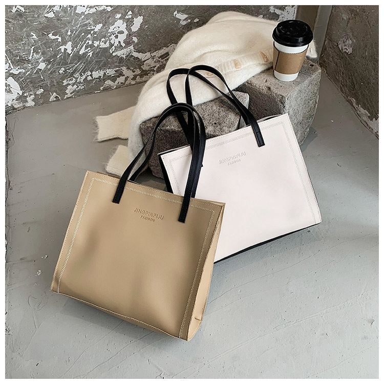 Luxury Handbag Custom Wholesale PU Leather Tote Hand Bag Women Ladies Female Shopping Tote Bag(图2)