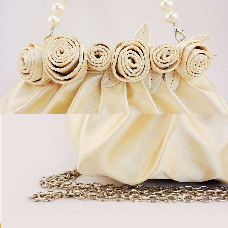 优雅珍珠晚宴包时尚女士串珠手拿包珍珠晚宴包(图2)