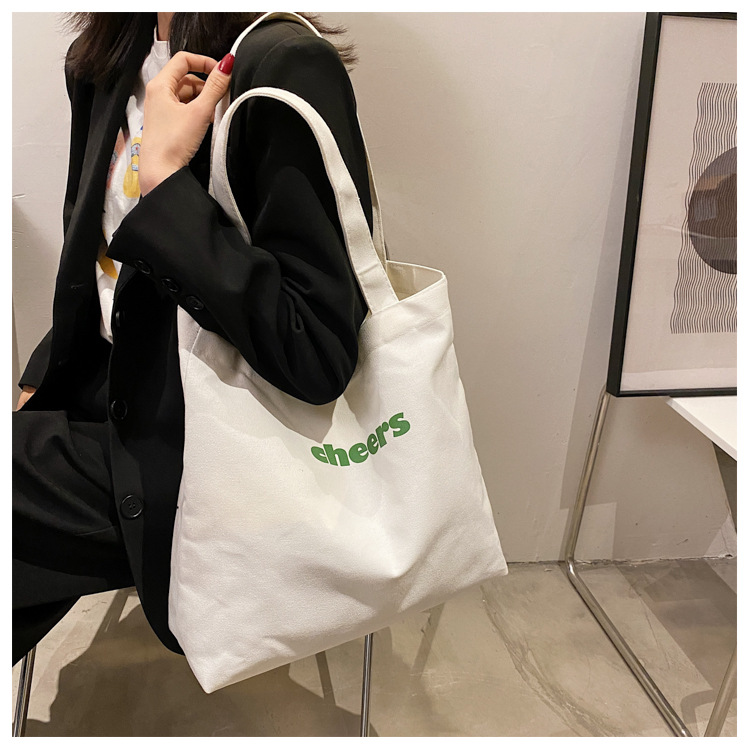 Custom Eco Friendly Shopping Grocery Reusable Cotton Canvas Tote Bag Canvas Designer Tote Bag(图1)