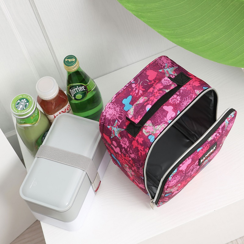 Reusable Lunch Bag Thermal Foldable Picnic Bag Promotional Gift Custom Cooler Bag for Adults Girls W(图2)