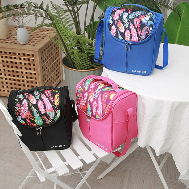 Wholesale Large Capacity Insulated Lunch Bag Design Reusable Foldable Cooler Tote Large Grocery Bag(图4)