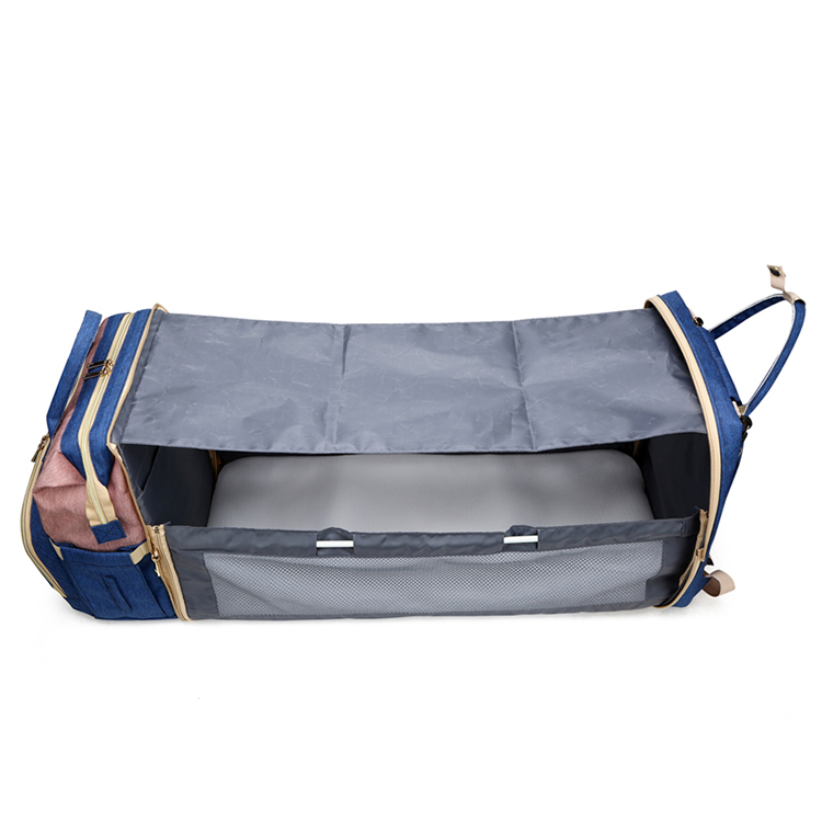 Multifunctional Travel Large Capacity Bag Waterproof Mother Baby Bed Backpack Custom Mommy Diaper Ba(图4)