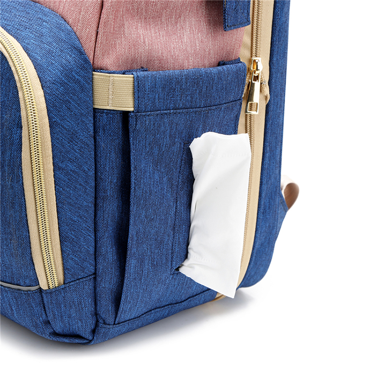 Multifunctional Travel Large Capacity Bag Waterproof Mother Baby Bed Backpack Custom Mommy Diaper Ba(图2)