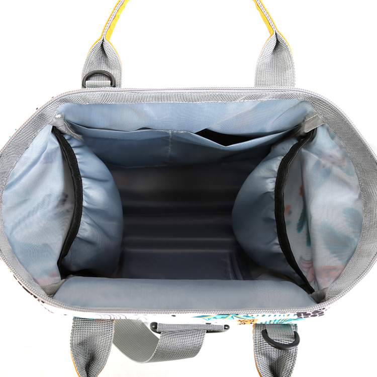 批发促销定制单肩女士尼龙婴儿尿布包妈咪旅行托特包双肩包(图2)