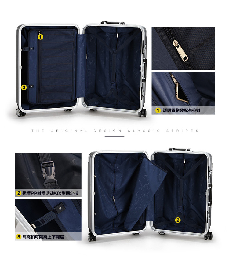 Customize Online Hot Sell Classic Multi-size Suitcase Lawyer Trolley Luggage Case Bags(图9)