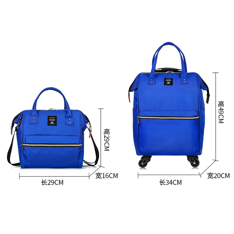Students School Trolley Bags Large Luggage Bag Colorful Women Wheel Suitcase Bag(图10)