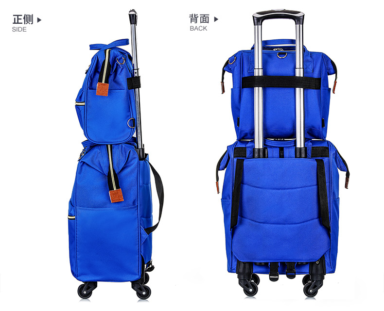 Students School Trolley Bags Large Luggage Bag Colorful Women Wheel Suitcase Bag(图12)
