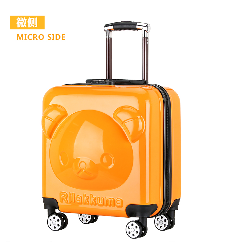 Print Kids Travel Carry On Trolley Bag Lightweight Luggage Best 4 Wheels Small Suitcase(图4)