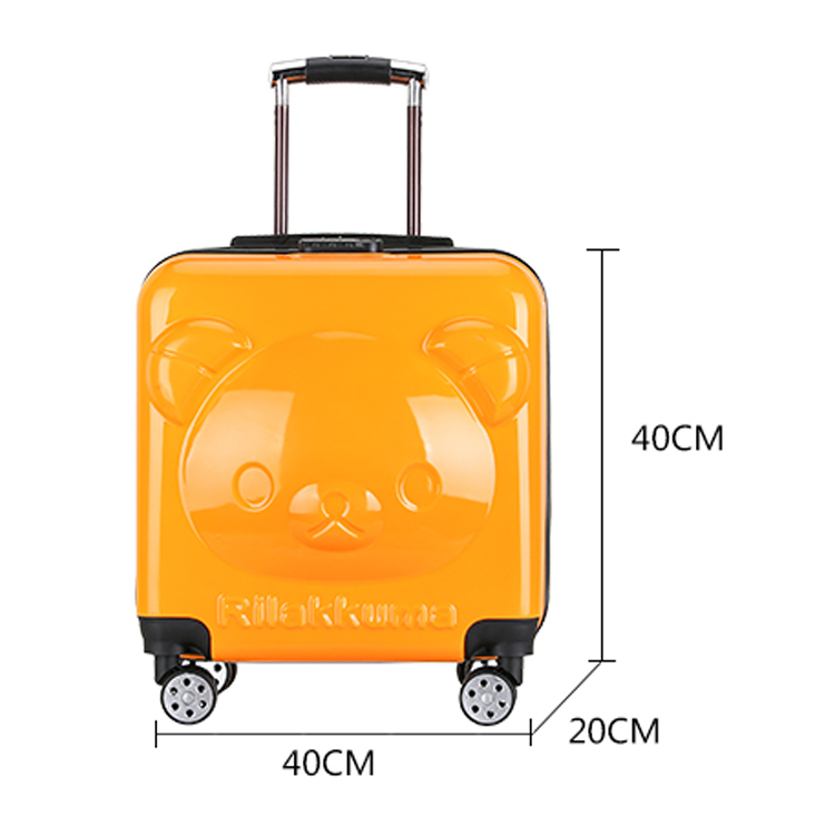Print Kids Travel Carry On Trolley Bag Lightweight Luggage Best 4 Wheels Small Suitcase(图11)
