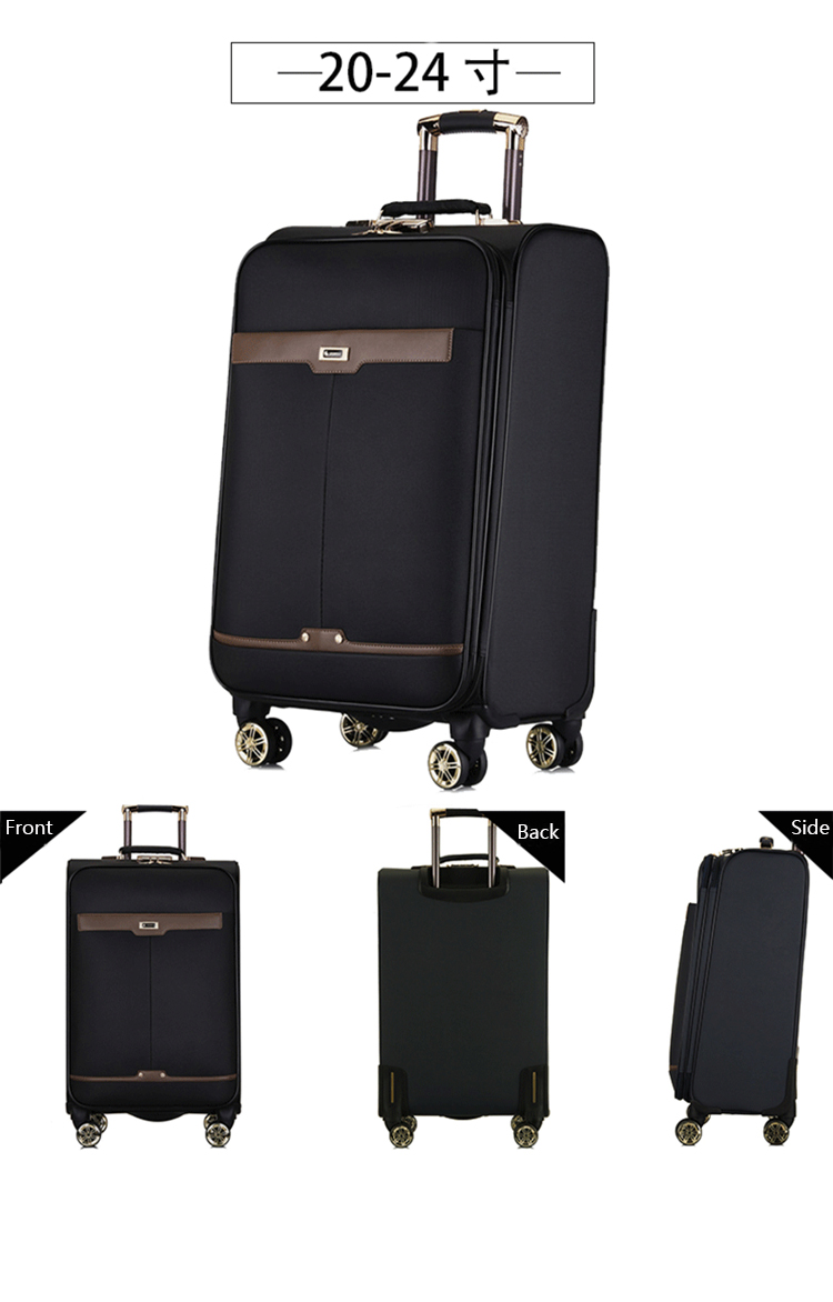Luxury Travel Custom Suitcases Trolley Luggage Bag 4 Wheels Carry On Trolley Bags(图8)