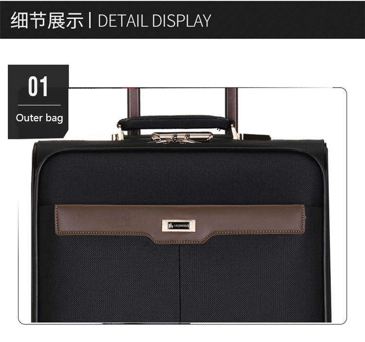 Luxury Travel Custom Suitcases Trolley Luggage Bag 4 Wheels Carry On Trolley Bags(图10)