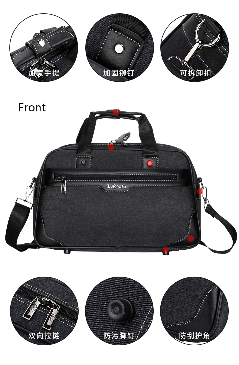 Best Trolley Travel Bag Abs Luggage Suitcase 4 Wheels Carry On Soft Bag Trolley(图13)