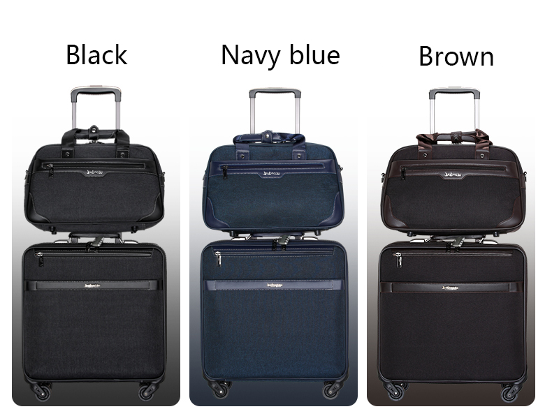 最佳拉杆旅行包行李箱 4 轮随身携带软包手推(图16)