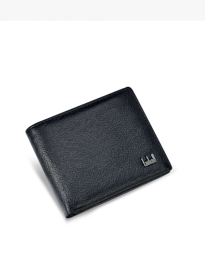 Hot Selling Minimalist Slim Wallet Genuine Leather Wallet Men Trendy Purses(图1)
