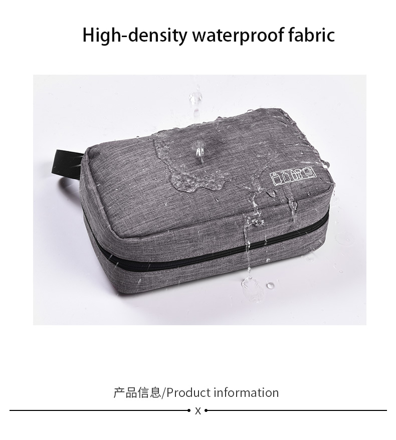 Waterproof Foldable Toiletry Bag Storage Cosmetic Case Custom Roll Bag Makeup Organizer Travel Knitt(图5)