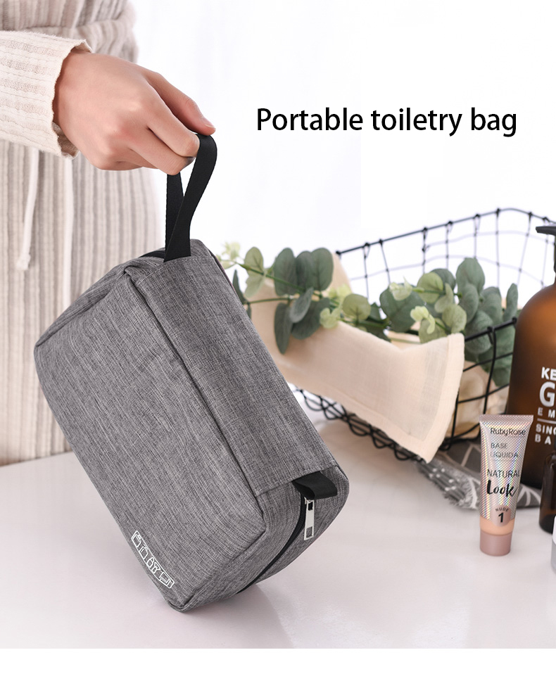 Waterproof Foldable Toiletry Bag Storage Cosmetic Case Custom Roll Bag Makeup Organizer Travel Knitt(图2)