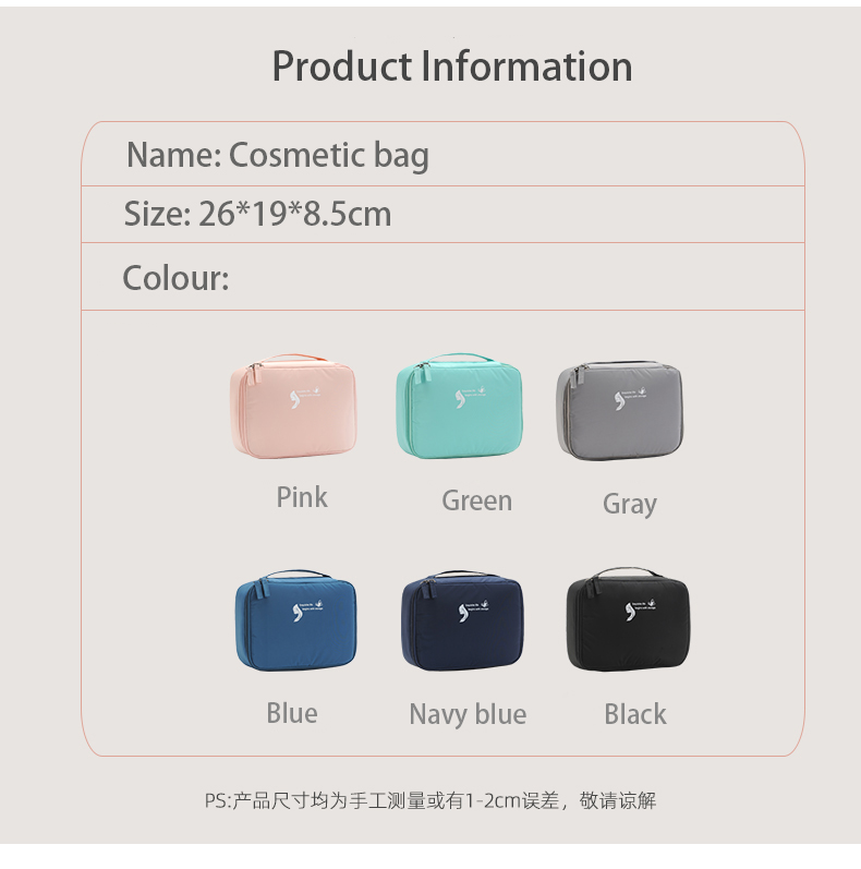 Fashion Colorful Wholesale Custom Lady Makeup Bag Travel Cosmetic Bag(图7)