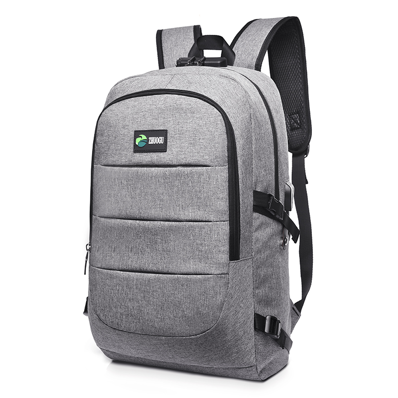 Anti-theft USB charging men briefcase notebook bags business laptop backpack(图4)