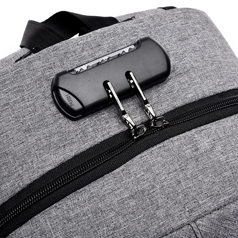 Anti-theft USB charging men briefcase notebook bags business laptop backpack(图2)