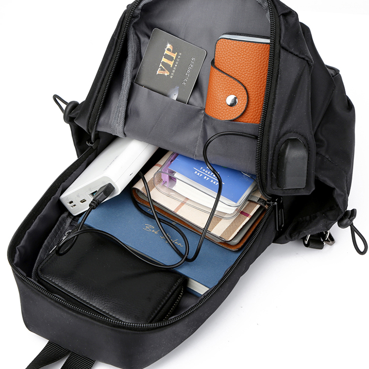 Large Capacity Casual Students School Bag Backpack Men Multifunction Travel Backpack(图32)