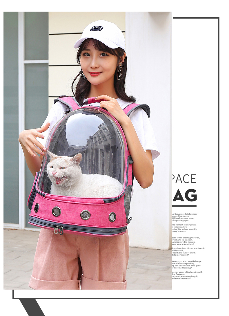 Wholesale New Space Capsule Carry Bag Pet Carrier Transparent Pet Bag Travel Pet Carrier Bag(图9)