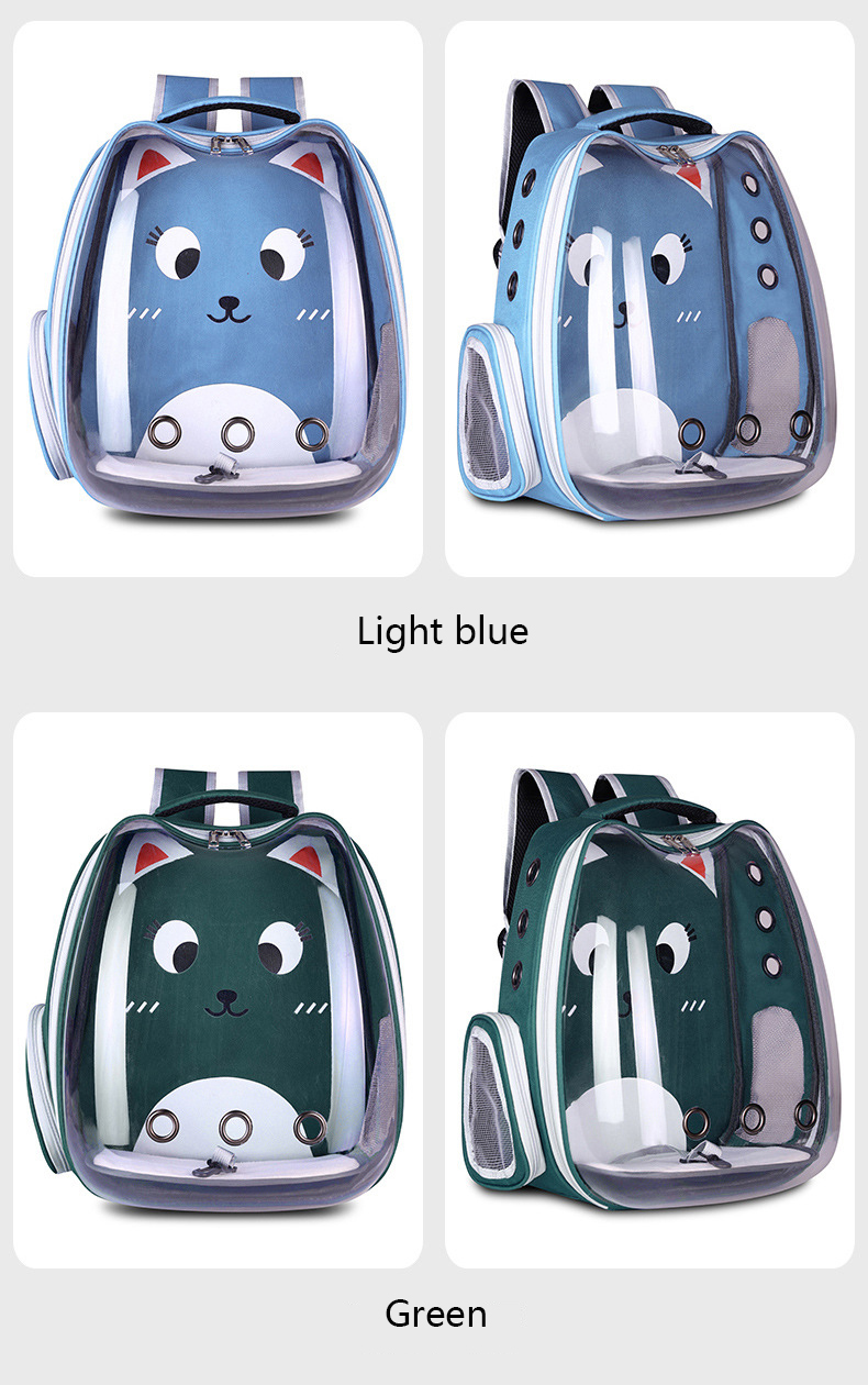 Capsule New Pet Space Backpack Cat Pack Chest Full Transparent Backpack Dog Creative Shoulder Pet Ba(图12)