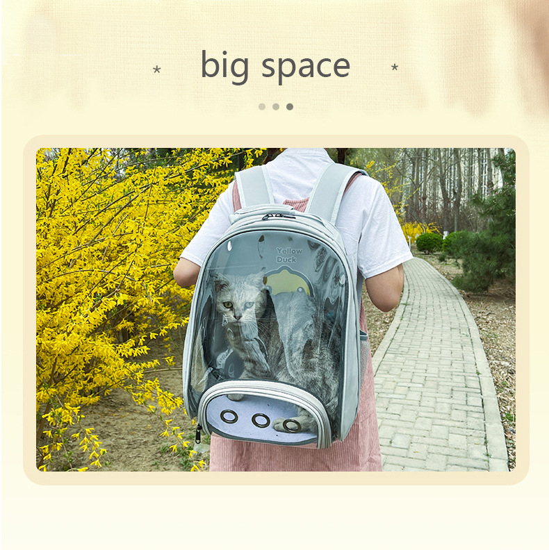 Customized Canvas Pet Backpack Dog Outing Bag Carrying Bags For Dogs Cats Travel Carries Bag(图4)