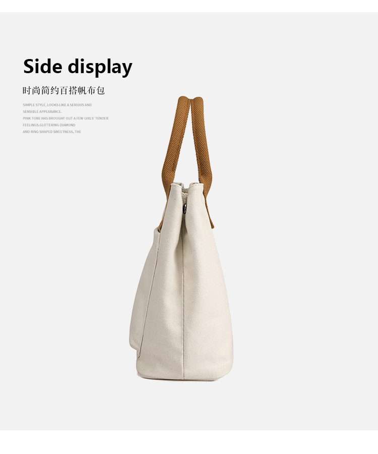 Factory Custom Women Grocery Bag Organizer Mini Cotton Shopping Bag Can Put Small Items(图9)