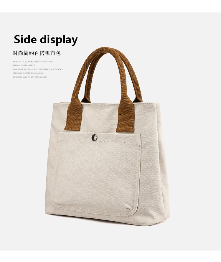 Factory Custom Women Grocery Bag Organizer Mini Cotton Shopping Bag Can Put Small Items(图7)
