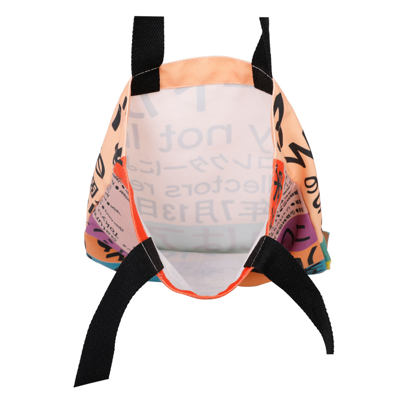 Custom Cotton Recyclable Foldable Reusable Collapsible Handle Bag Big Canvas Shopping Bags Logo Prin(图6)