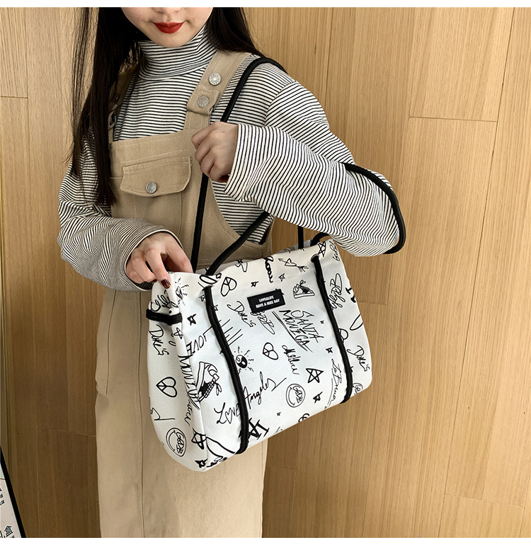 23-Year Factory Custom Printed Logo Large Reusable Foldable Fabric Cotton Canvas Women Shopping Tote(图5)