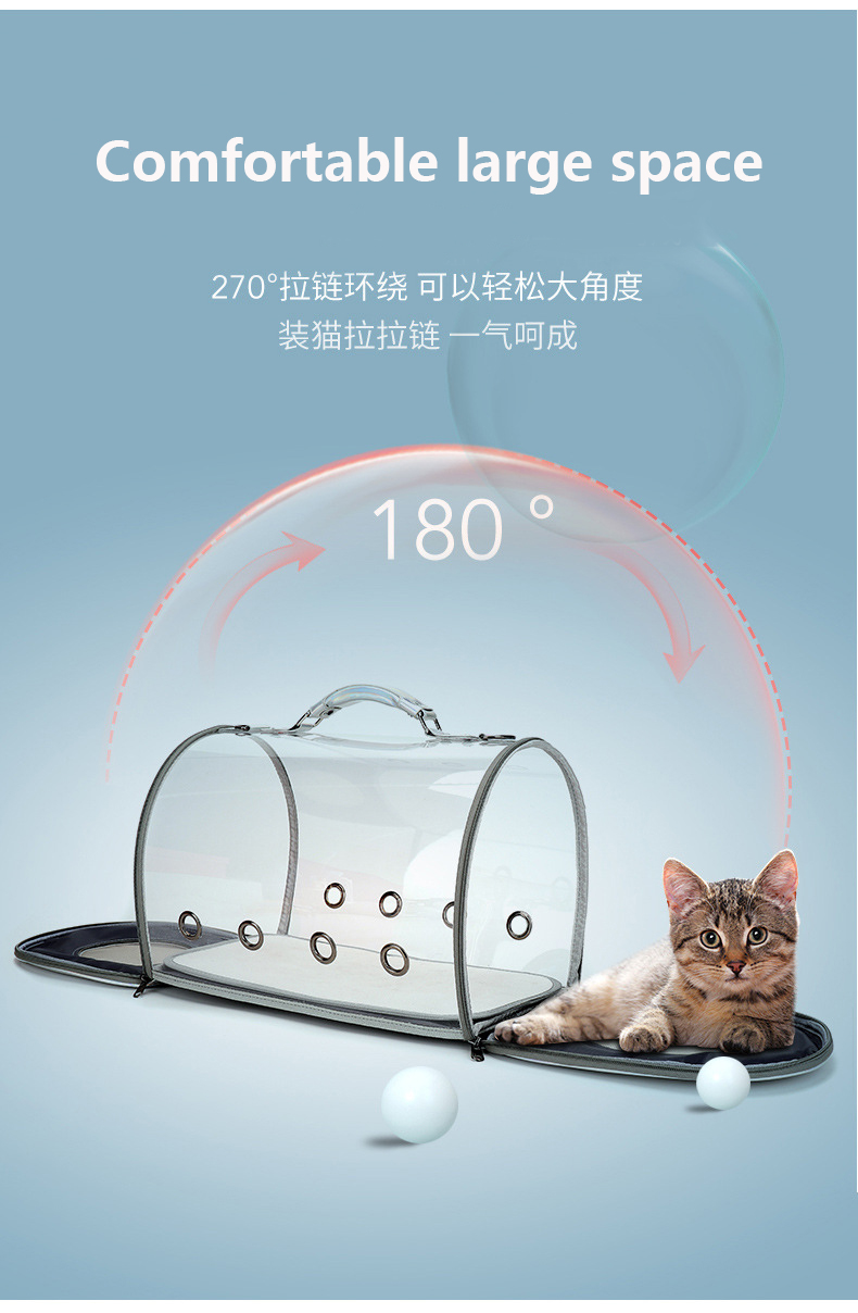猫狗宠物背袋 定制航空公司批准的软面宠物手提袋手提袋便携式宠物用品背袋(图7)