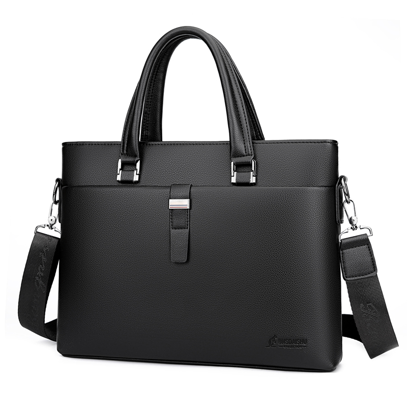 Leather Office Business BriefCase Aktentasche Laptop Tote Bag Briefcase for men(图5)