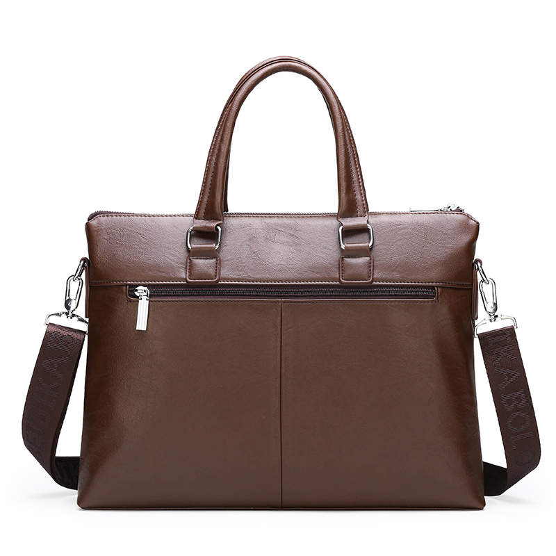 Fashion Business Casual Waterproof PU leather Handbag Crossbody Shoulder Laptop bag Men Briefcase(图5)