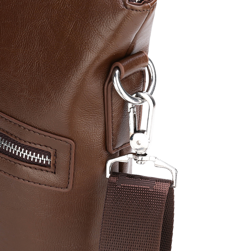Fashion Business Casual Waterproof PU leather Handbag Crossbody Shoulder Laptop bag Men Briefcase(图11)