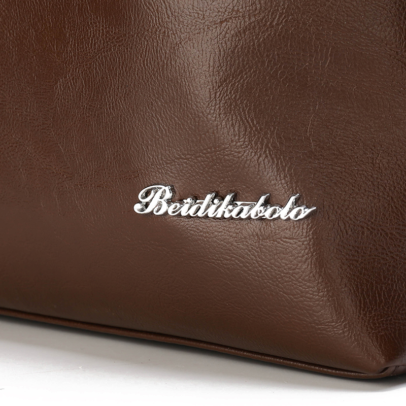 Fashion Business Casual Waterproof PU leather Handbag Crossbody Shoulder Laptop bag Men Briefcase(图10)