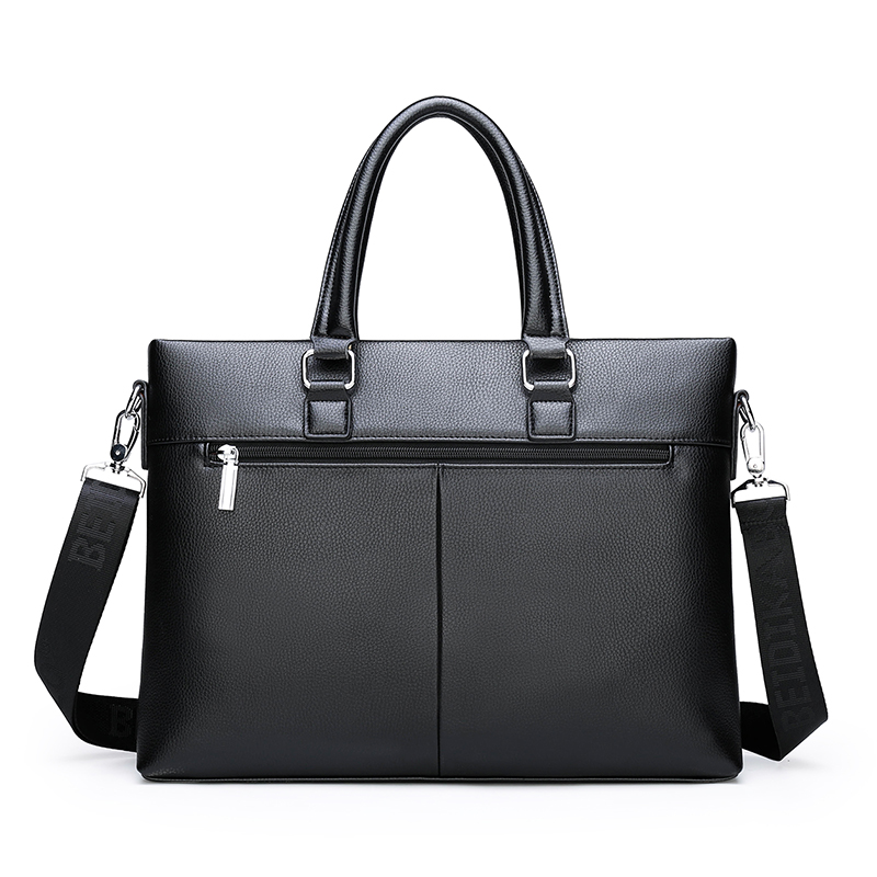 Office Business Single Shoulder Cross Bag Leather Briefcase, Laptop Bag For Men(图7)