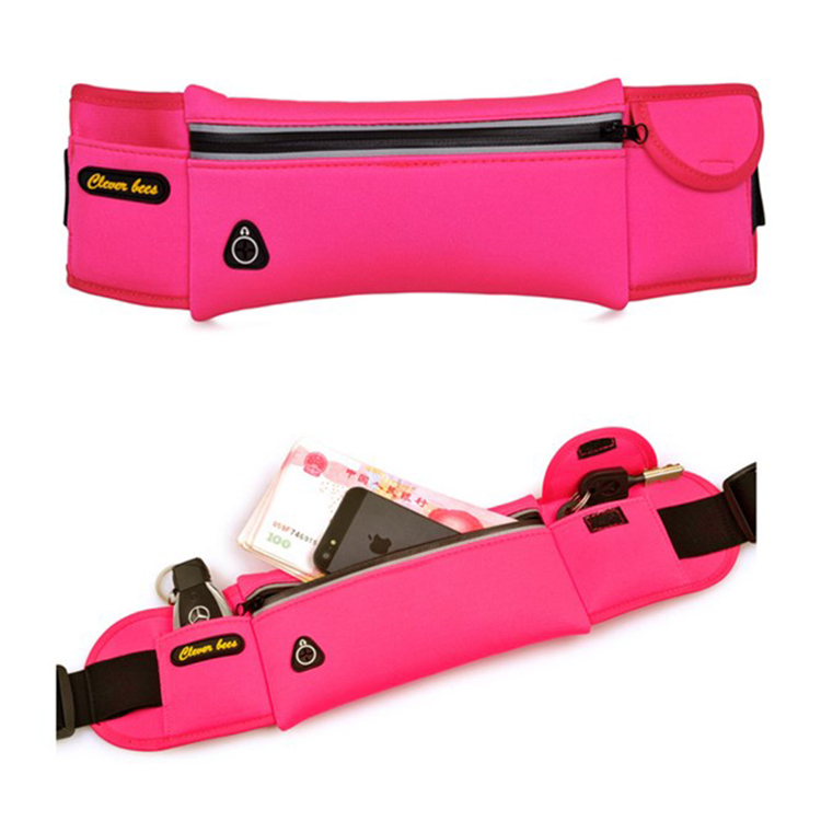 Outdoor Sports Pocket Running Jogging Waist Bag Waterproof Phone Waist Belt Pack Travel Bag(图3)