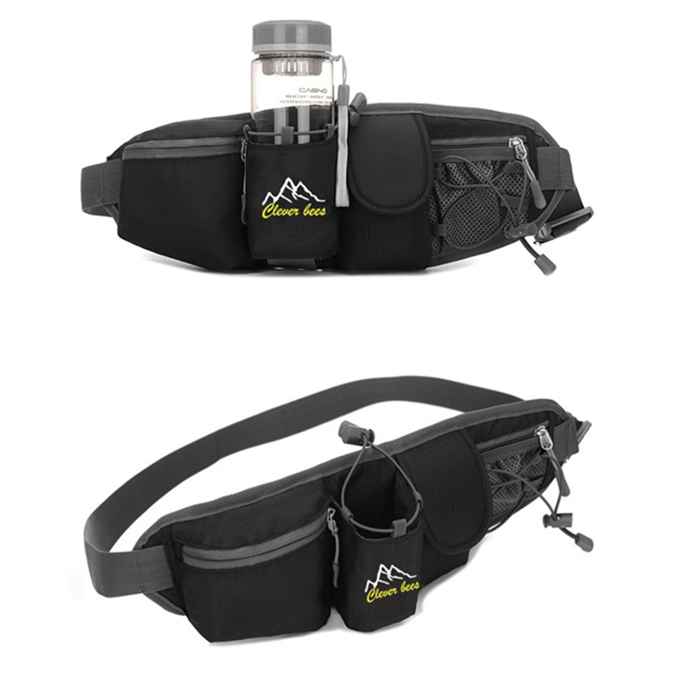 Outdoor Waterproof Hiking Cycling Running Belt Waist Bag Custom Sport Fanny Pack With Water Bottle H(图8)