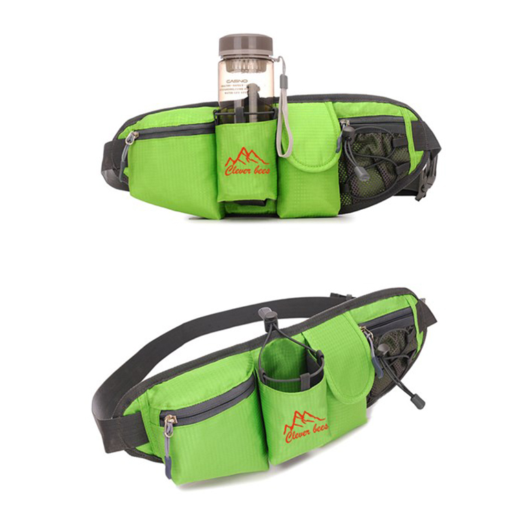Outdoor Waterproof Hiking Cycling Running Belt Waist Bag Custom Sport Fanny Pack With Water Bottle H(图7)