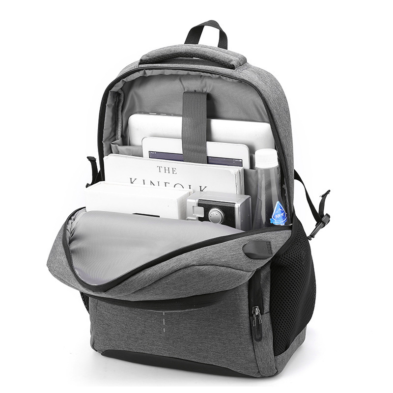 Wholesale Large Capacity Business Men Backpack Laptop Bag(图3)