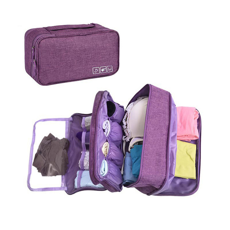 Customized Nylon Mesh Eco Friendly Bra Storage Bag Trunk Organizer Bag Underwear Bag Organizer(图2)